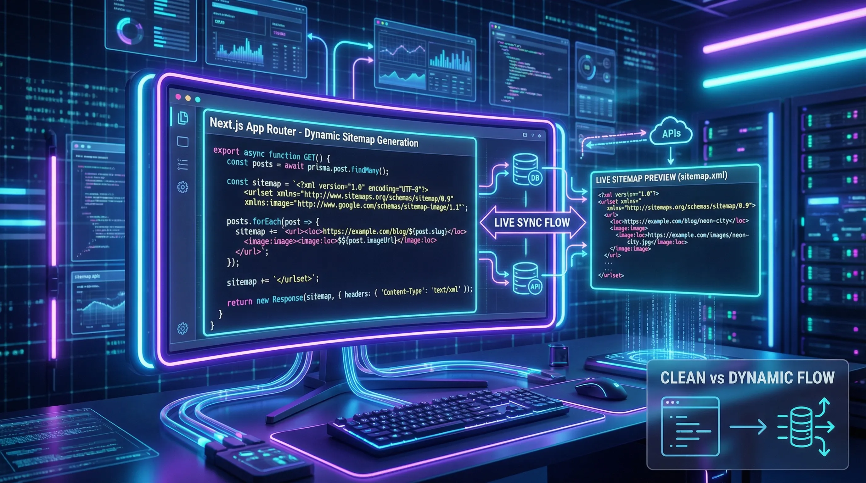 Dynamic Routes with Image Sitemaps generation with real-time XML updates