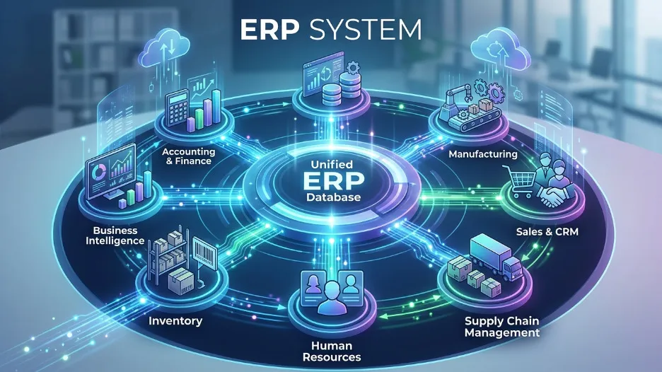 Modern ERP system for business process automation