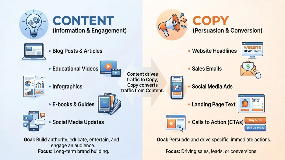 SEO content and copy for business growth