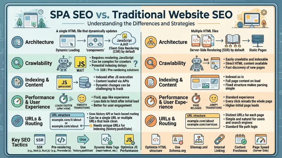 SPA SEO vs. Traditional SEO