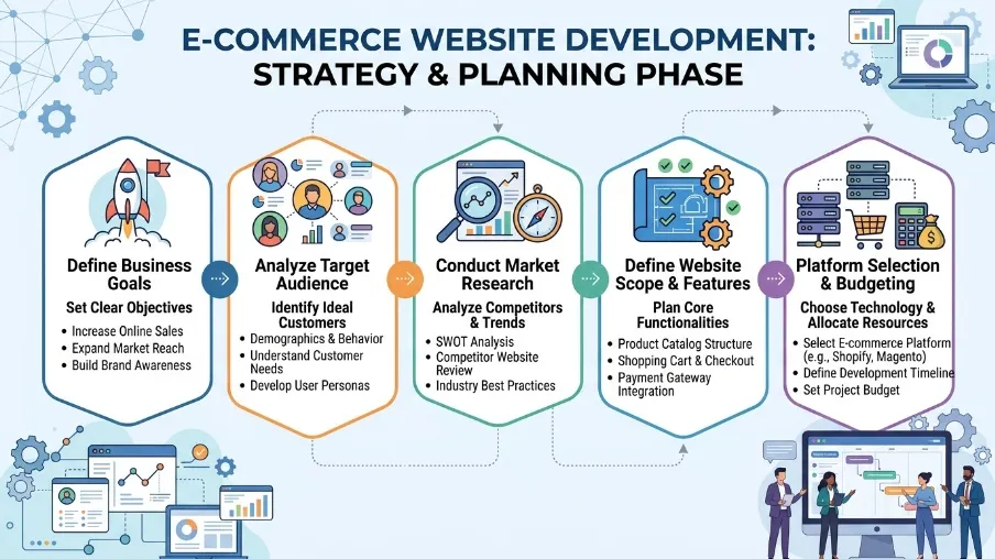 Strategy and Planning for E-commerce Website Development Process
