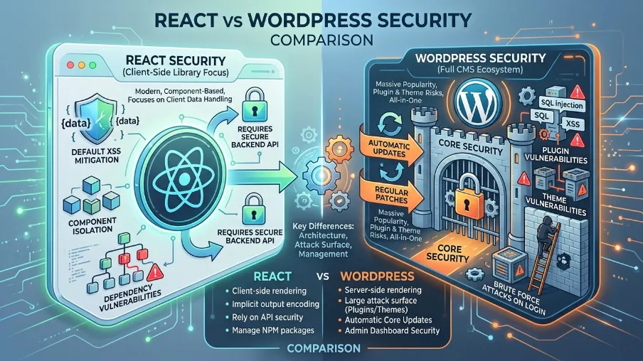 React vs WordPress Comparison