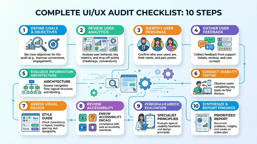 UI UX Audit Checklist That Top Designers Use