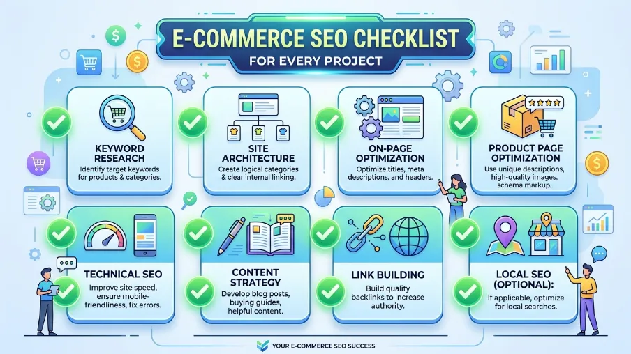 E-commerce SEO Checklist: Step-by-Step Guide to Boost Traffic