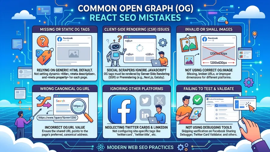 Common Open Graph React SEO Mistakes