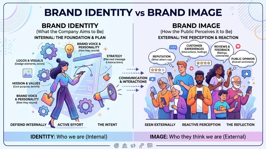 Brand Identity vs Brand Image: Create a Powerful Brand Strategy