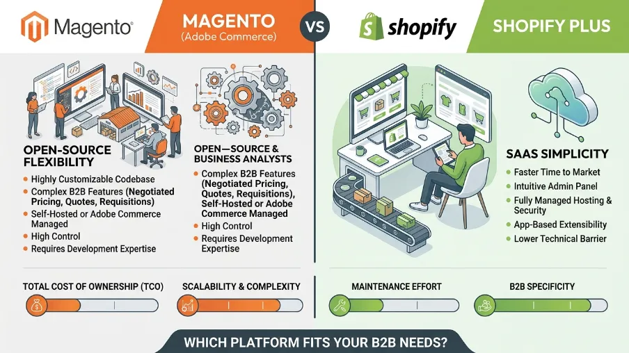 Magento vs Shopify: Best Enterprise eCommerce Platform