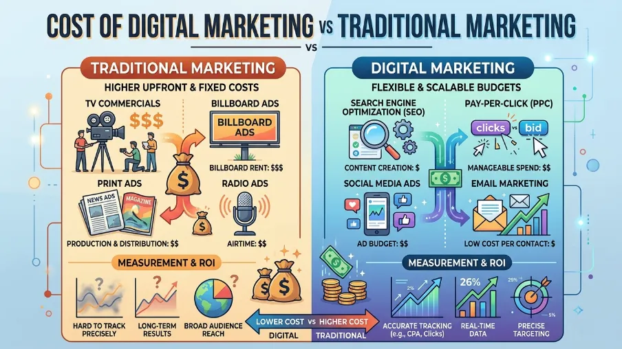 Digital Marketing vs Traditional Marketing: Budget Guide
