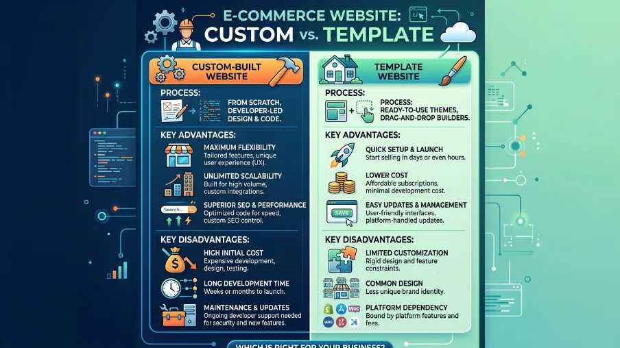 Custom Website vs Template Website: 2026 Buyer's Guide