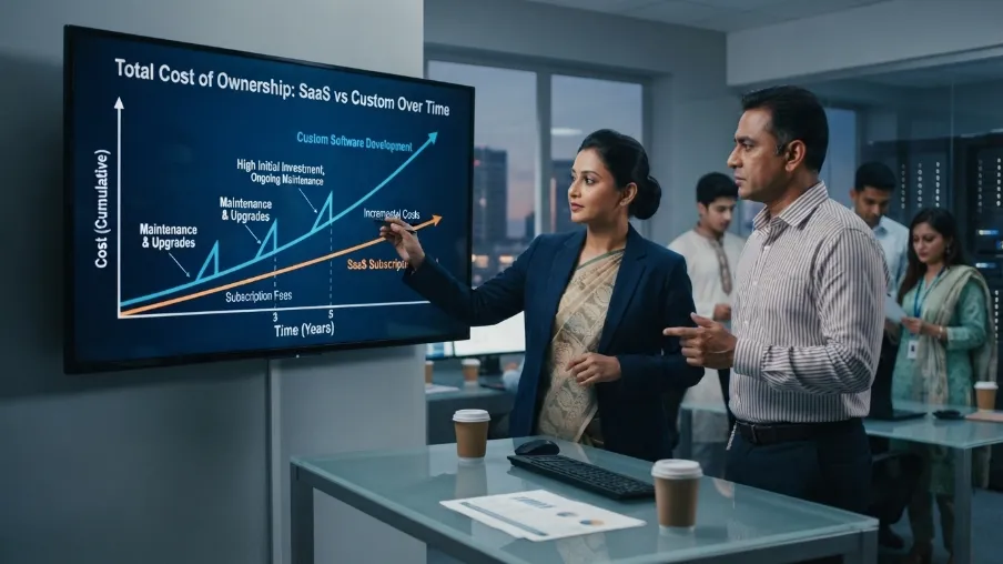 Custom Ecommerce Development vs SaaS: Cost & Scalability