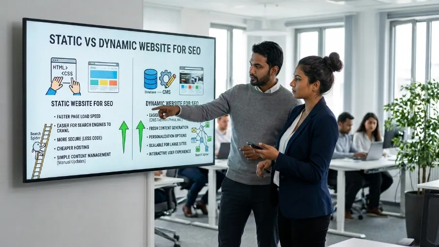 Static vs Dynamic Website for SEO in 2026