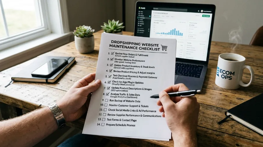 Dropshipping Website Maintenance Checklist