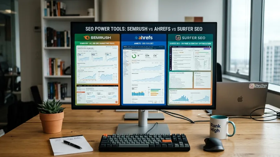 Semrush vs Ahrefs vs Surfer SEO