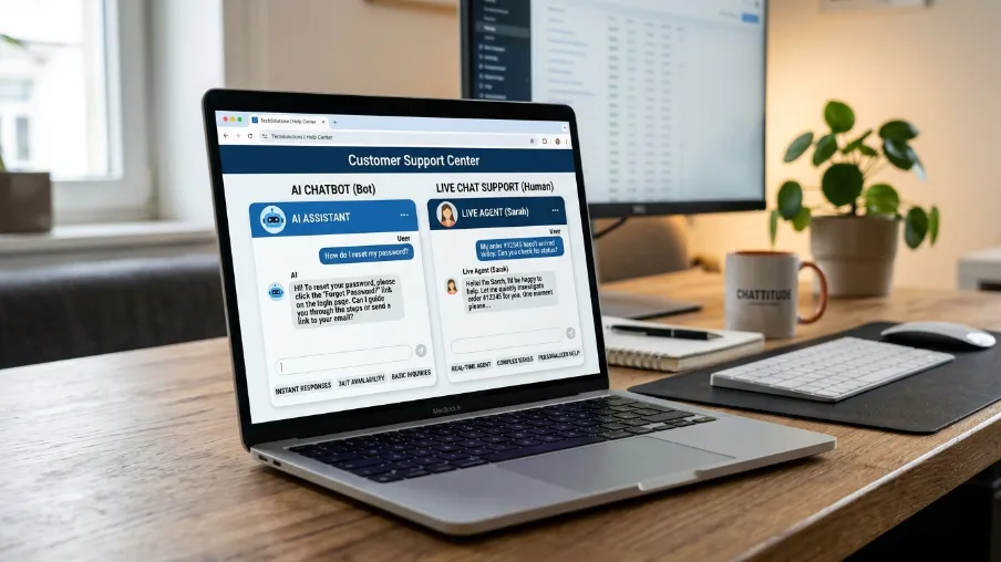 AI Chatbot vs Live Chat Support Real Comparison
