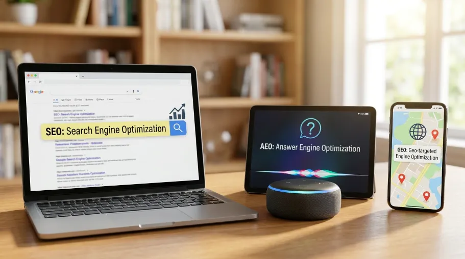 What Are SEO, AEO, and GEO in 2026