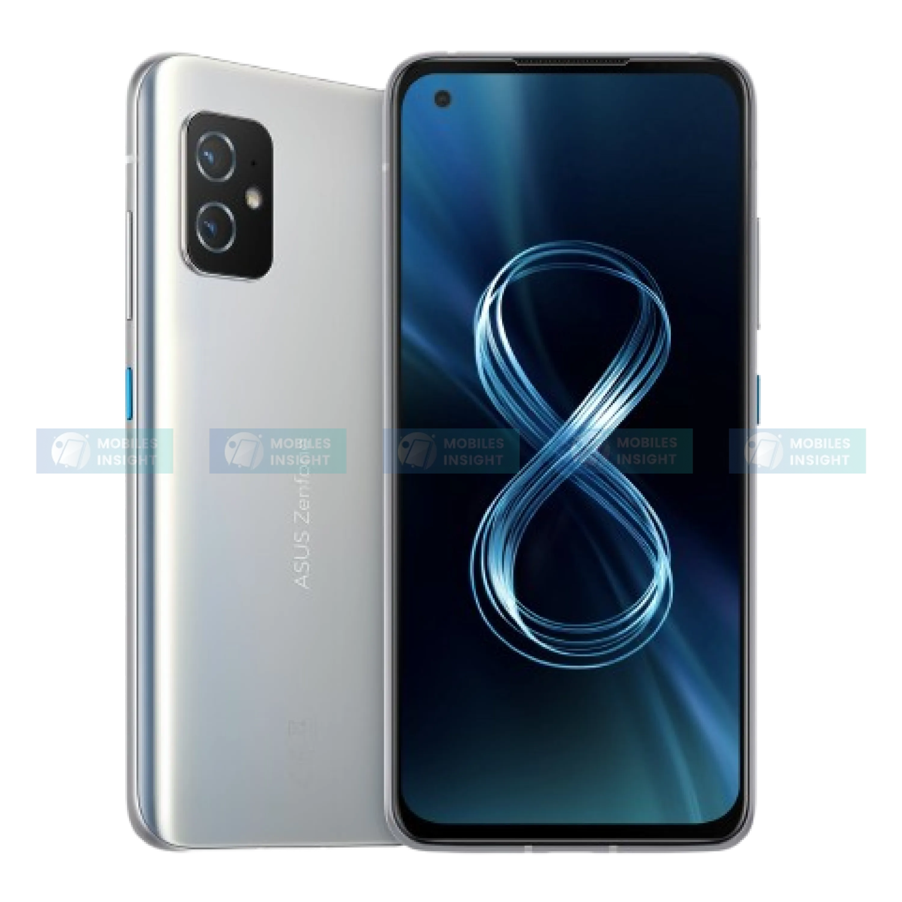 Image of Asus Zenfone 8 highlighting its sleek design and advanced features