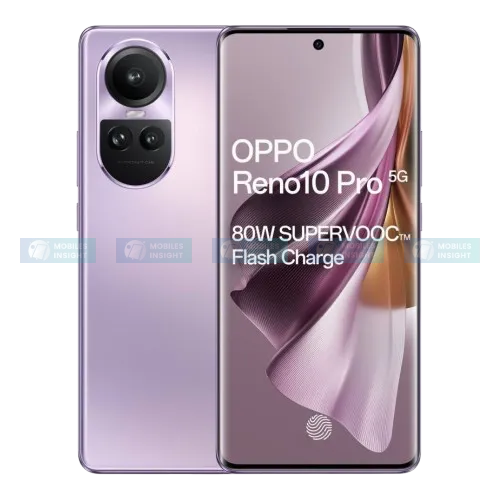 Image of Oppo Reno10 Pro showcasing its sleek design and display in Bangladesh.