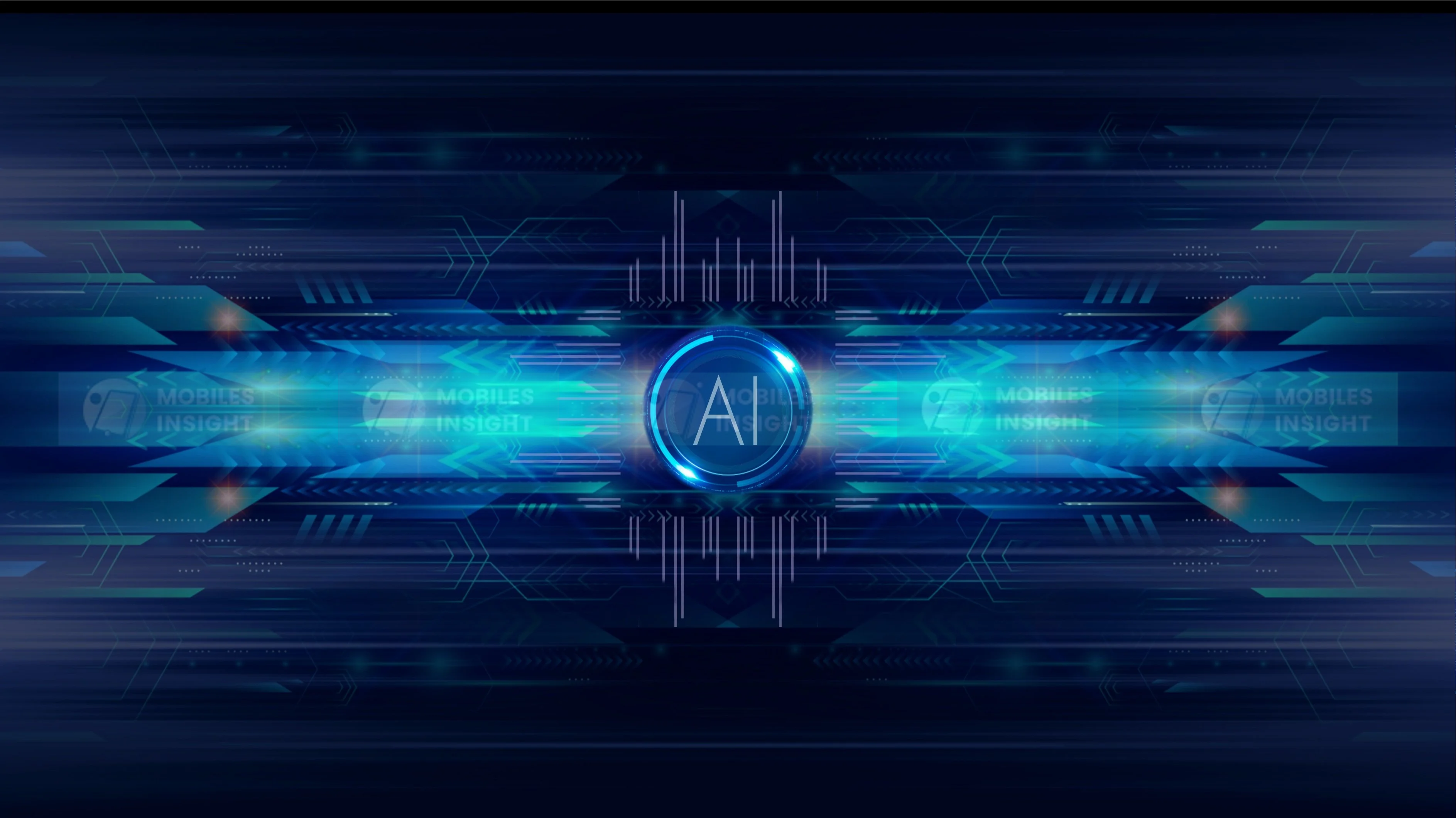 Abstract representation of AI technology, showcasing digital elements and futuristic design.
