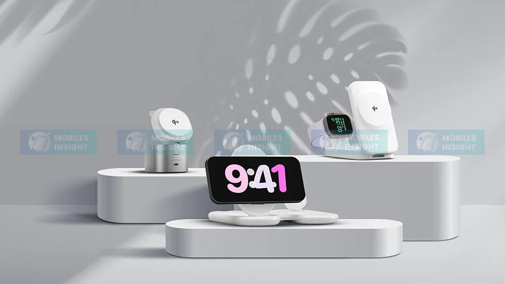 Qi2 Wireless Charging Setup with AI Smart Desk Tech