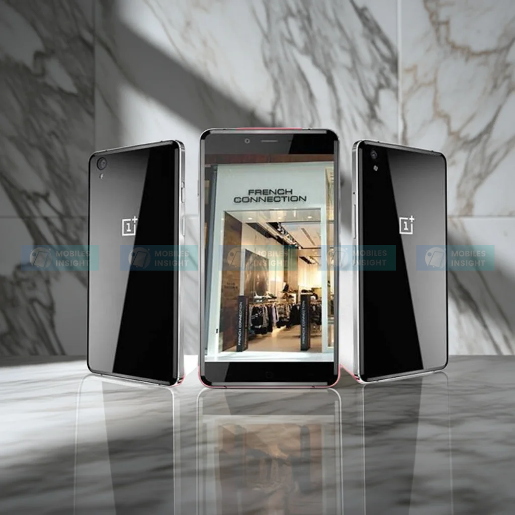 Elegant OnePlus X Champagne in a modern setting