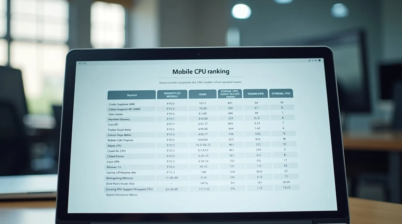 mobile cpu ranking