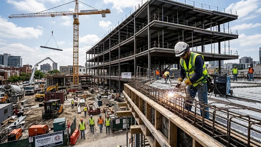 Dynamic Construction Services for Homes, Offices & Industries