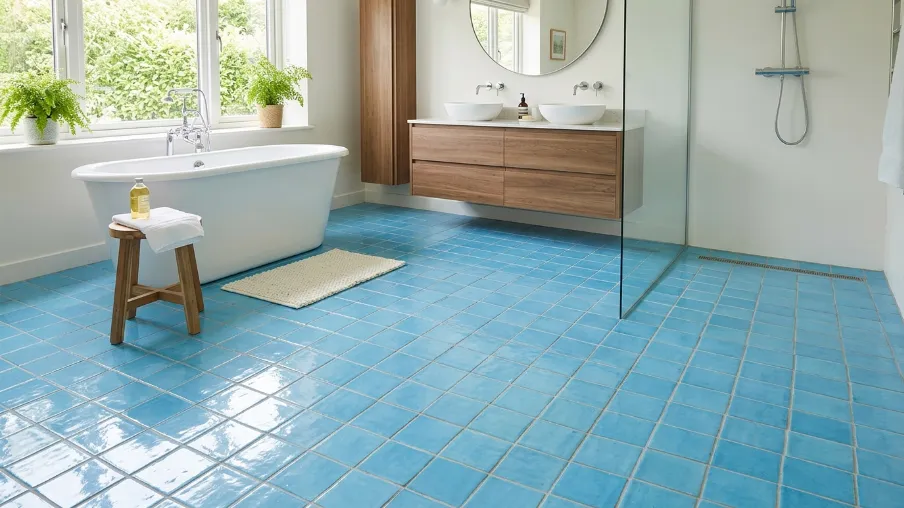 Sky Blue Tiles Design Ideas for Your Home What Are Sky Blue Tiles for Floor
