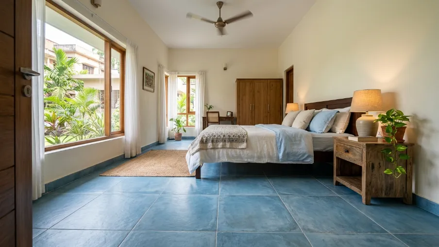 Bedroom Blue Floor Tile Design Ideas for Modern Homes Blue Floor Tiles for Bedroom: Designs & Ideas