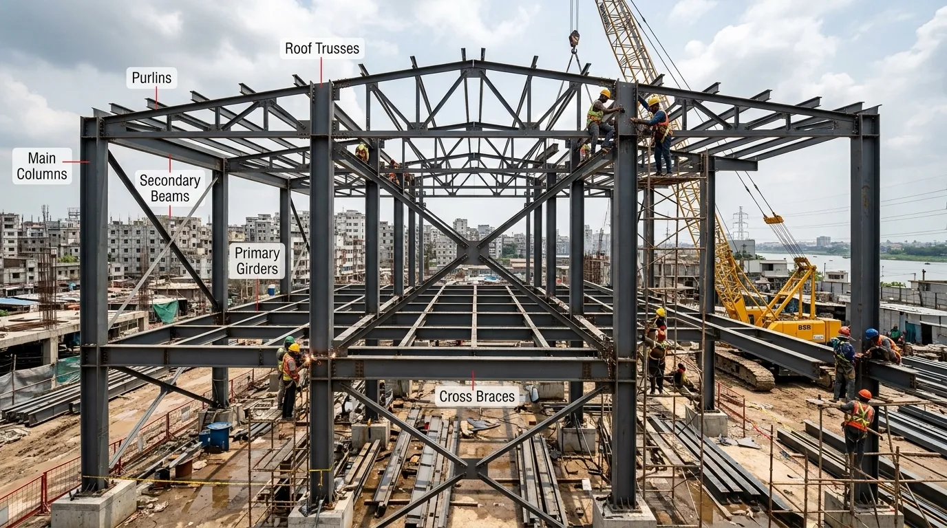 What Are the Key Steel Structure Building Components